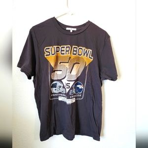 Super Bowl 50 made in USA panthers vs broncos 2016 t-shirt size large